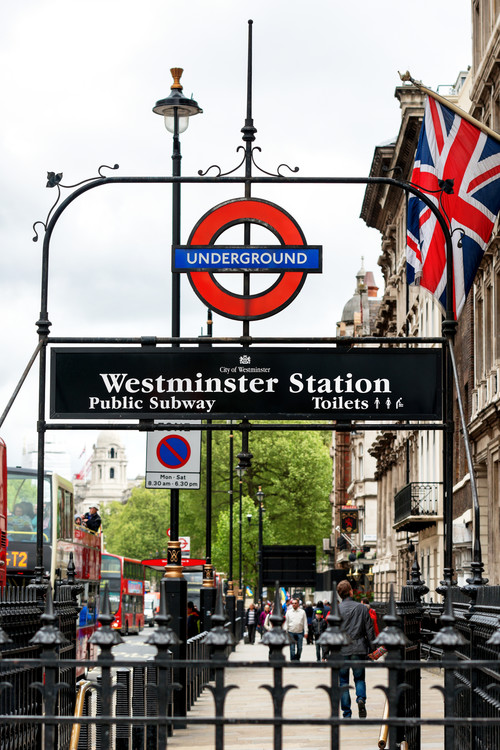 Westminster Station Underground Poster Mural XXL