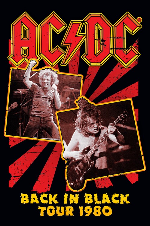 Poster AC/DC - Back In Black 80 | Wall Art | 3+1 FREE | Europosters