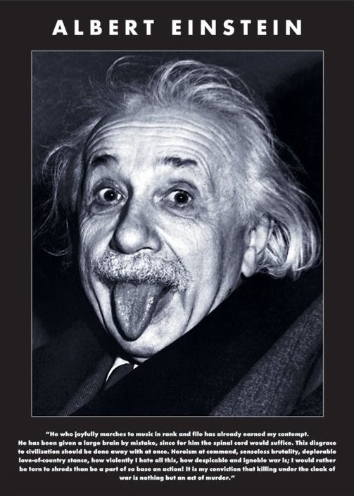 Official Albert Einstein Collectible Poster Soft Enamel Pin Albert Einstein Tongue Out Metal Pin 