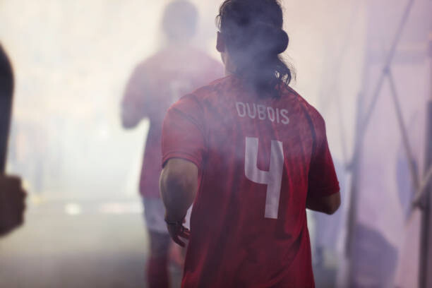 Poster An adult male professional soccer player