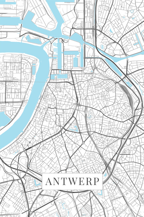 Behang Antwerp white