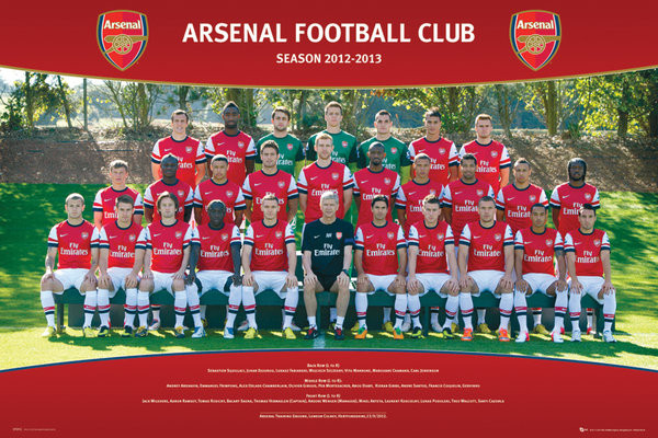 Poster Arsenal - players 12/13  Wall Art, Gifts & Merchandise