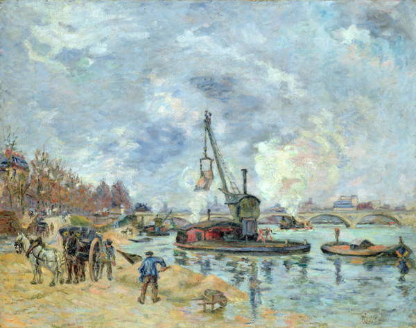 Poster At the Quay de Bercy in Paris, 1874