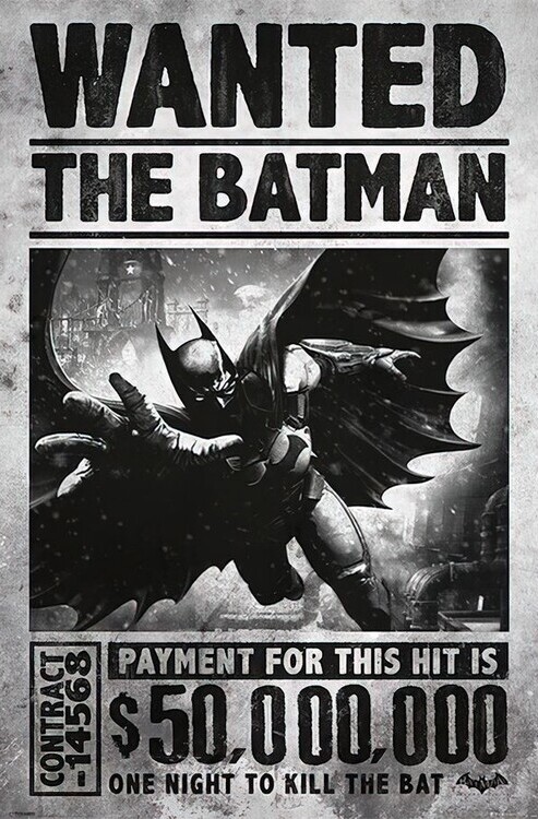 Poster Batman: Arkham Origins - Wanted | Wall Art, Gifts & Merchandise |  UKposters