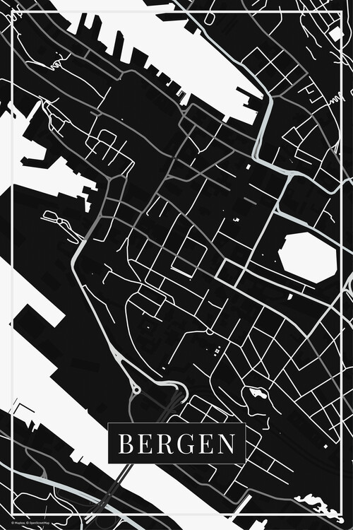 Behang Bergen black