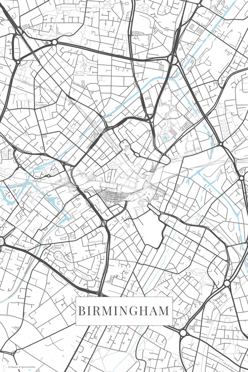 Behang Birmingham white