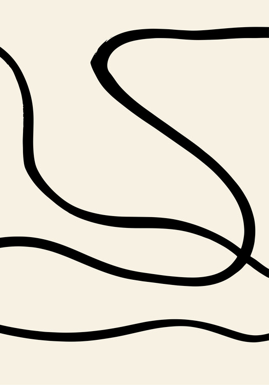 Behang Black Lines 01