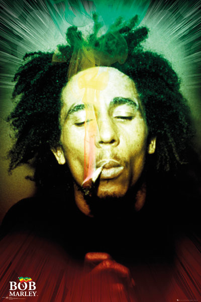 Icons and Movie Stars Bob Marley Portasigarette in Bianco e Nero 