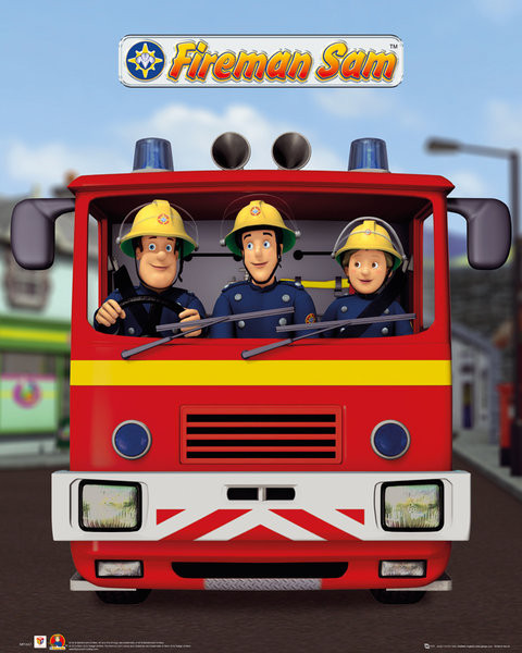 telefoon Toneelschrijver broeden Brandweerman Sam - Jupiter poster | Grote posters | Europosters