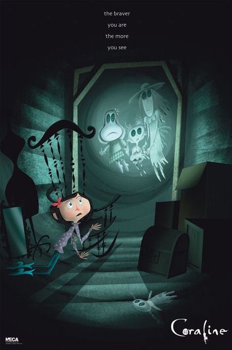 Coraline Poster, View much larger. Illustrated by the amazi…