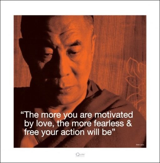 Dalai Lama - Quote Kunstdruck