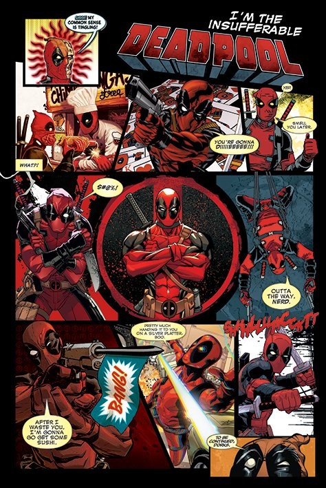 Poster Deadpool - Panels
