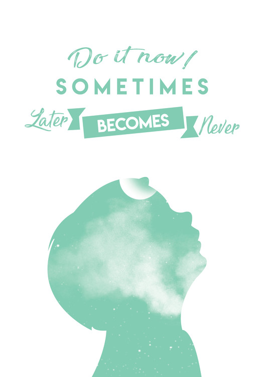 Póster Do it now - Blue