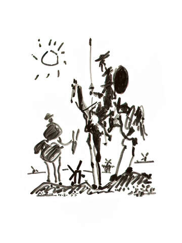 Don Quichotte Kunstdruck