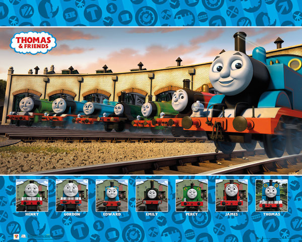 El tren Thomas y sus Amigos - Group Póster, Lámina | Compra en Posters.es