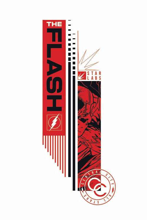 Behang Flash - Human Whirlwind