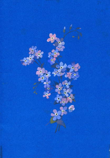 Poster Forget-me-not, 1960s