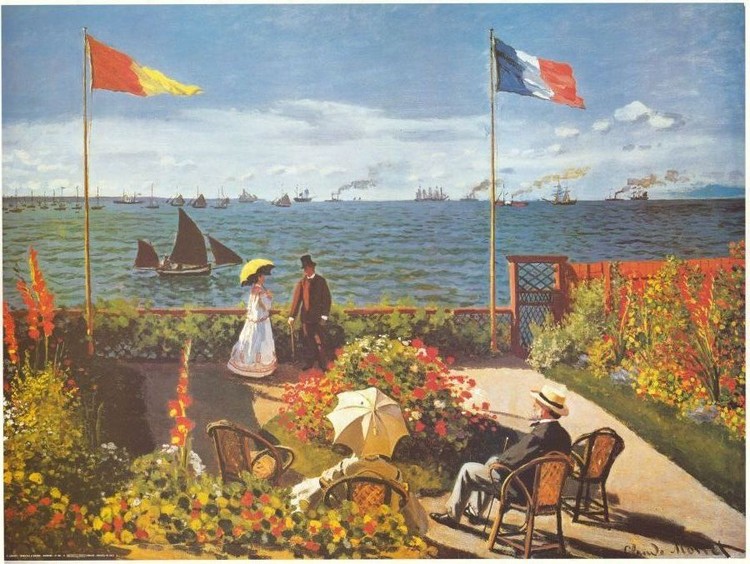 Kunstdruck Garden At Sainte Adresse 1867 Bei Europosters