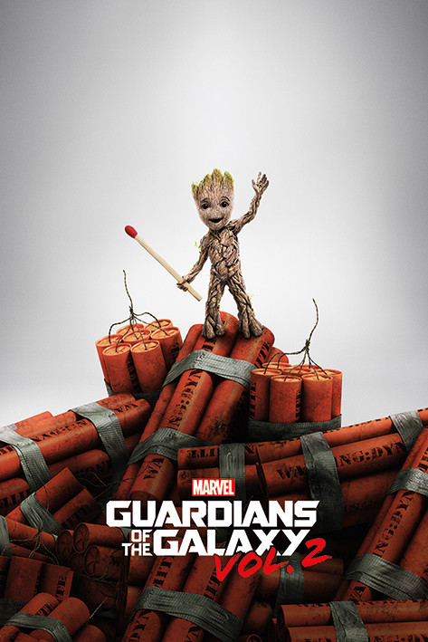 Плакат Guardians Of The Galaxy Vol. 2 - Groot Dynamite