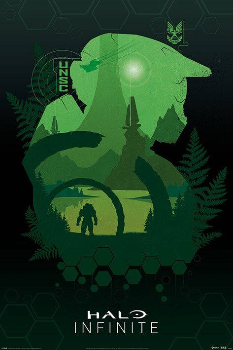 UKposters　Infinite　Gifts　Lakeside　Poster　Art,　Merchandise　Halo:　Wall
