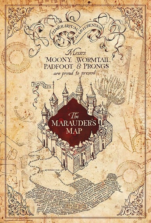 Poster Harry Potter - Marauder's Map, Wall Art, Gifts & Merchandise