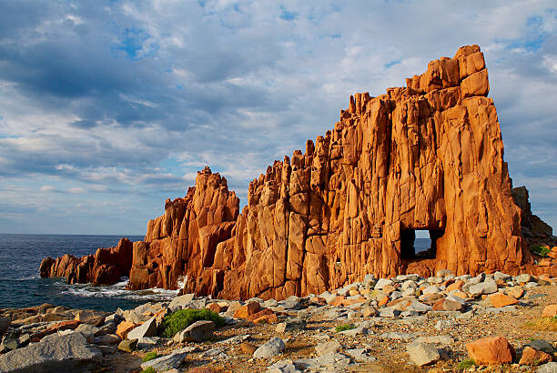 Poster Italy, Sardinia, Arbatax, Red Rocks