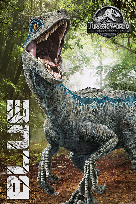 Poster Jurassic World Fallen Kingdom - Blue | Wall Art, Gifts ...