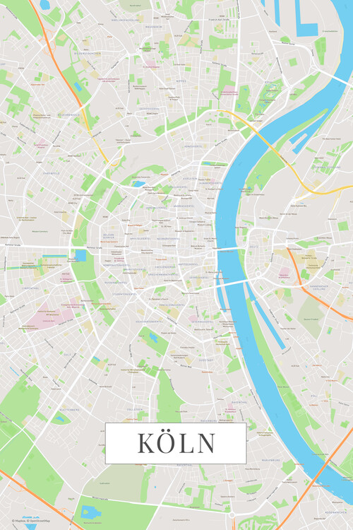 Behang Koln color