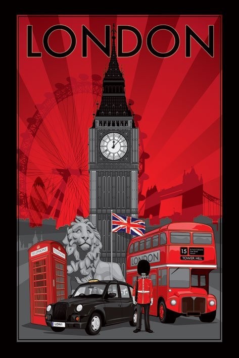 Londen Decoscape poster | Grote posters