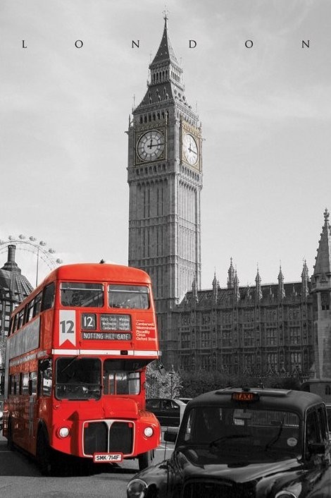 Netelig afstuderen kas Londen - westminster poster | Grote posters | Europosters