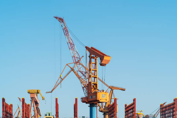 Poster Low angle view of construction site.