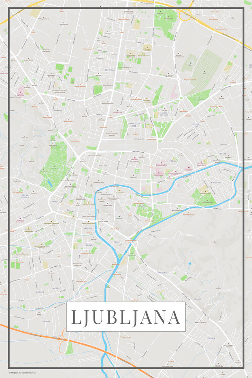 Poster Lubljana color