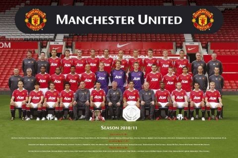 Poster Manchester United - Team photo 10/11 | Wall Art, Gifts ...