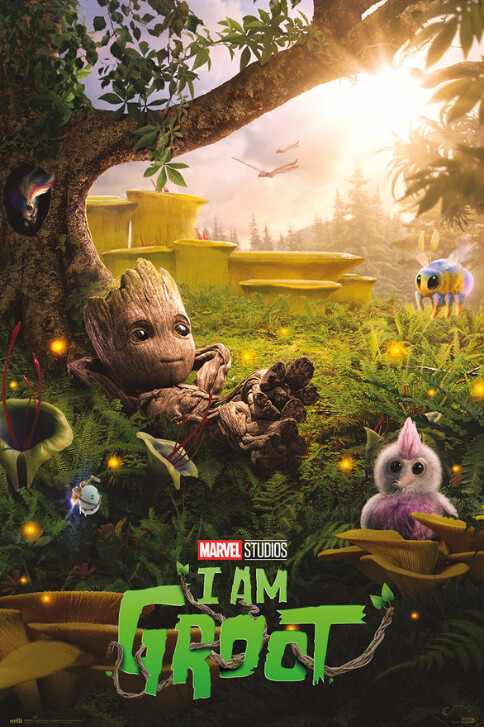 Póster Marvel: I am Groot - Chill Time