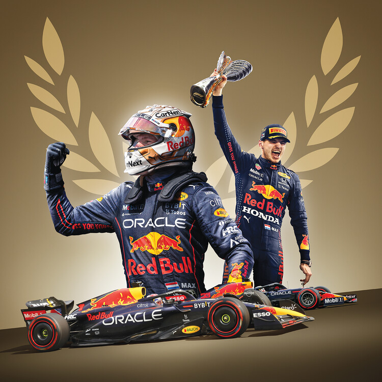 Konsttryck Max Verstappen - Make It A Double - 2022 F1® World Drivers' Champion
