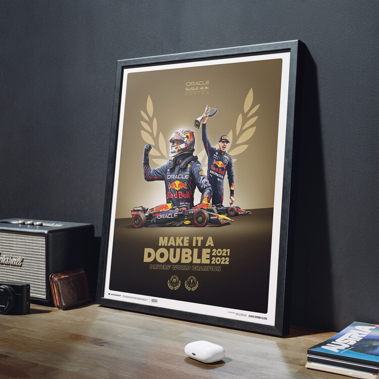 Max Verstappen - Make It A Double - 2022 F1® World Drivers' Champion Kunstdruck
