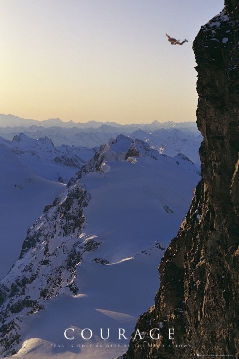 Poster Motivational - courage