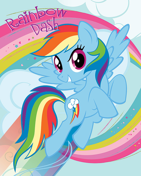 is er Agressief vervoer My Little Pony - Rainbow Dash poster | Grote posters | Europosters