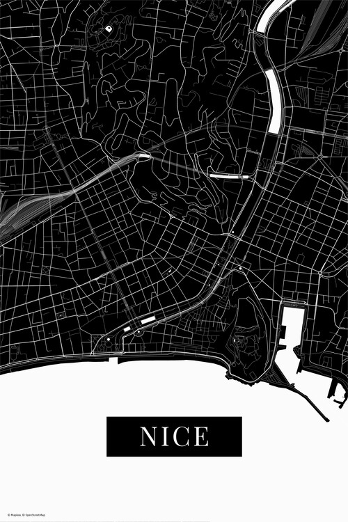 Behang Nice black
