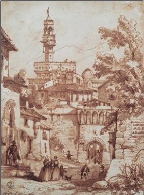 Porta San Miniato Kunstdruck