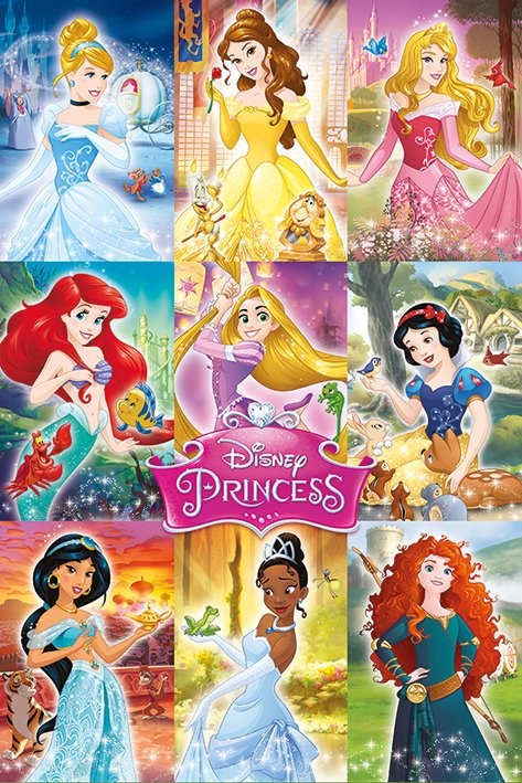 Princesas Disney - Collage Póster, Lámina | Compra en 