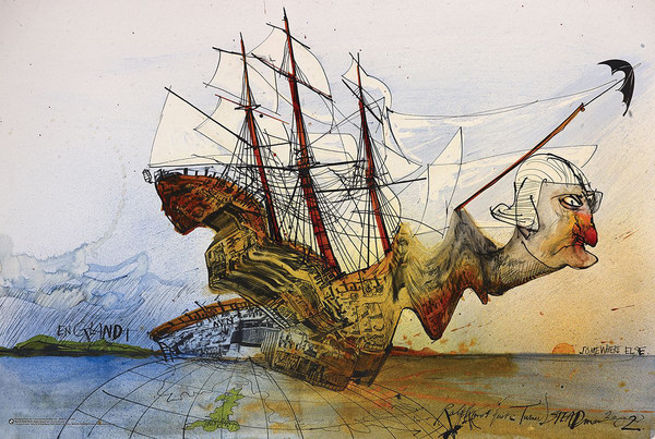 Poster Raplh Steadman - Curse of Lono