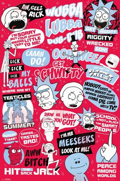 Poster Rick and Morty - Quotes