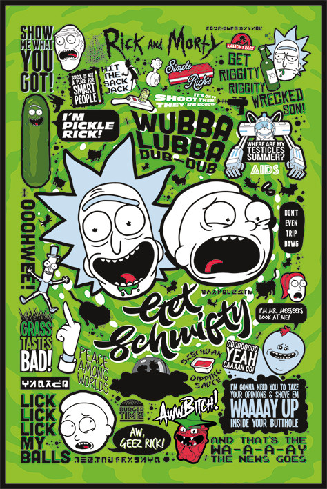 Póster Rick and Morty - Quotes