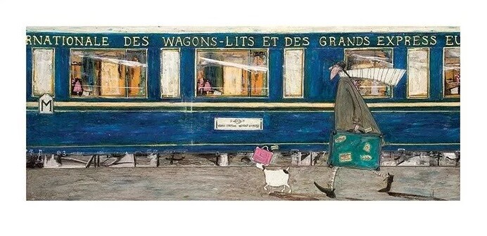 Konsttryck Sam Toft - Orient Express Ooh La La