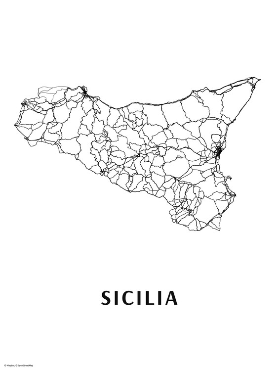 Behang Sicilia artmap