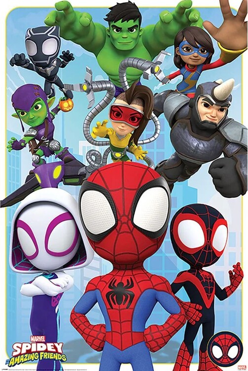 Плакат Spidey and His Amazing Friends