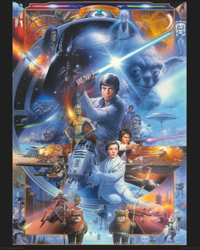 Poster STAR WARS - anniversary | Wall Art, Gifts & Merchandise | UKposters