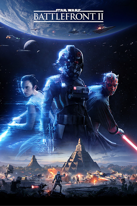 Star Wars Battlefront 2 - Game Cover Póster, Lámina