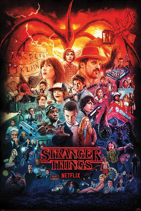 Плакат Stranger Things - Seasons